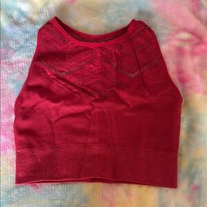 RBX Red Sparkle Sports Bra
